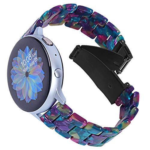 JOYOZY Resin Bands Compatible with Samsung Galaxy Watch 7/6/5/4/FE 40mm 44mm/Watch 6/4 Classic 43mm 47mm 42mm 46mm/Watch 5 45mm/Active2 40mm 44mm/Active 40mm Bands,20mm Quick Release Fashion Bracelet