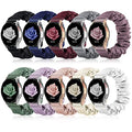 Compatible with Samsung Galaxy Watch 7/6/5/4/Active 2/FE Bands - 40mm/44mm, 20mm Quick Release Scrunchie Strap - Stretchy Cute Elastic Fabric Bands (10-Pack) Women