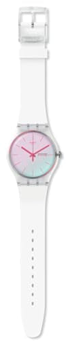 Swatch New Gent Biosourced Unisex Watch Casual Polymer White Quartz Waterproof Polawhite