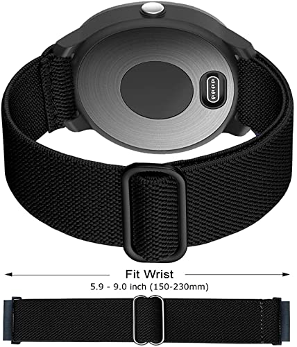 Elastic Bands for Garmin Forerunner 55/165/645/245 Music Watch Band, Garmin Vivoactive 6/5/3 Bands, 20mm Nylon Sport Wristband for Garmin Venu/Sq/Sq 2/Vivomove HR/Sport Men Women 3Pack