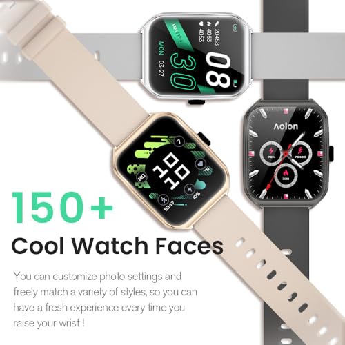 AOLON 1.83" Smart Watch 3D Curved Glass IP68 Waterproof Fitness Tracker