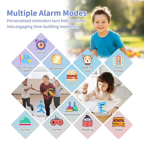 Tixpc Smart Watch for Kids with 39 Puzzle Games HD Touch Screen Camera Music Player Pedometer Alarm Clock Calculator Flashlight 12/24 hr Gifts for 4-12 Year Old Boys Toys for Kids