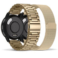 Compatible with Garmin Vivoactive 5 Watch Band/Vivoactive 6/3, 20mm Stainless Steel 2 Pack Metal and Mesh Bracelet Strap Wristband for Forerunner 165/55/245/570-42mm/Venu/Venu Sq Women Men Accessory