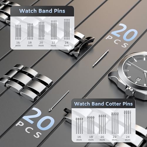 JOREST Watch Repair Tool Kit, Battery Replacement, Strap Adjustment, Bracelet Pin Removal, Band Link Remover, Resizing Tool, Wrench Opening Cover, Case Back Opener, Screwdriver, Spring Bar