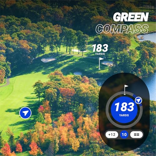 Blue Tees Golf Playmaker+ GPS Golf Watch with AMOLED Touch Screen Display | 42,000+ Preloaded Courses, Advanced Shot Tracking & Dynamic GPS Distances, Real Time Weather & Course View, IP67 Waterproof