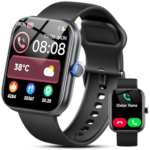 Smart Watch for Women Men, Alexa Built-in, Smartwatch for iPhone & Android Bluetooth Call, 1.91" HD Fitness Tracker with Heart Rate/SpO2/Sleep Monitor, IP68 Waterproof, Fitness Watch 100+ Sports Modes