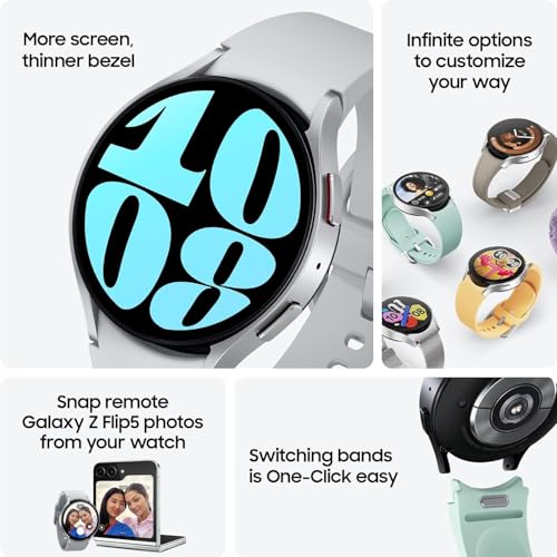 SAMSUNG Galaxy Watch 6 (40mm, WiFi + 4G LTE) 1.3" Super AMOLED Smartwatch GPS Bluetooth, Fully Unlocked w/Sleep Coaching, Water Resistant, BP Monitor R935U (w/Fast Charger Cube, Gold) (Renewed)