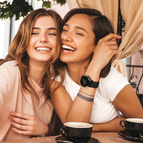 Braided Bands for Samsung Galaxy Watch 7/6/5/4/FE 40mm 44mm/Watch 6 4 Classic 46mm 42mm 47mm 43mm/5 Pro 45mm,One Click No Gap Parachute Elastic Nylon Sport Strap Wristband Galaxy Watch Band Men/Women