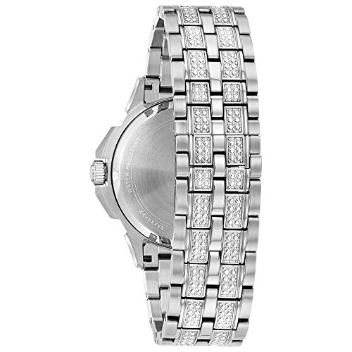 Bulova Men's Crystals Octava Stainless Steel 6-Hand Multi-Function Quartz Watch Style: 96C134