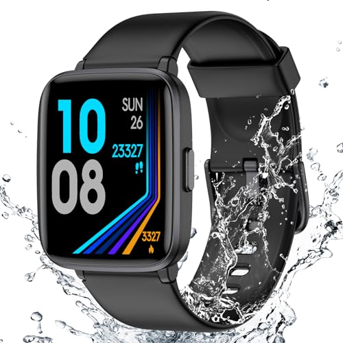 LIVIKEY Fitness Tracker Watch with Heart Rate Monitor, Activity Tracker with Pedometer, Sleep Monitor, Calories & Step Counter, IP68 Waterproof Smart Watches for Women Men Fitness Watch for Sports