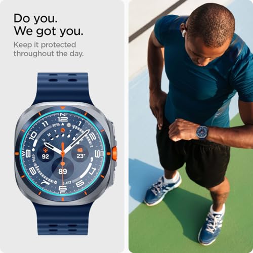Spigen Tempered Glass Screen Protector [GlasTR EZ FIT] designed for Galaxy Watch Ultra (2025-2024) - 2 Pack