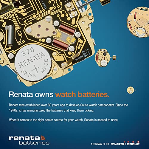 Renata 395 SR927SW Batteries - 1.55V Silver Oxide 395 Watch Battery (2 Count)