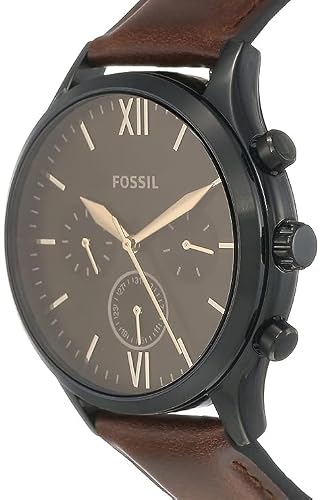 Fenmore Midsize Multifunction Brown Leather Watch