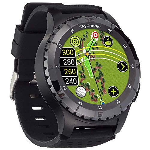 SkyCaddie LX5C Golf GPS Watch with Ceramic Bezel, Black
