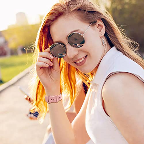 8 Pack Bands Compatible with Apple Watch Band 38mm 40mm 41mm 42mm 44mm 45mm for Women Men, Sport Silicone Wristbands Replacement Strap for iWatch Series 7 6 5 4 3 2 1 SE
