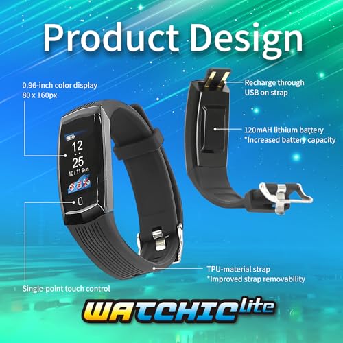 Brook Pocket Auto Catch Watchic Lite with Keychain – Auto Catcher, IPX7 Waterproof, 0.96” Color Display, Long Battery Life, Pocket Monster Accessory (Exclusive Version)