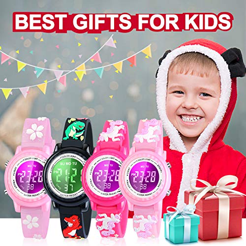 Viposoon 3D Kids Waterproof Watch - Toy for 4-8 Year Old Girls, Birthday Gift for 3-10 Year Olds