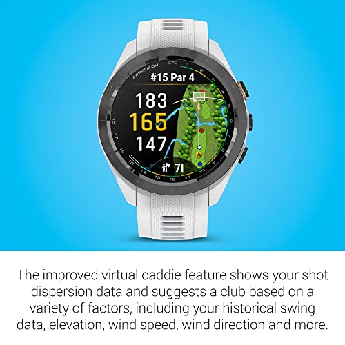 Garmin Approach S70, Premium GPS Golf Watch, (Renewed)