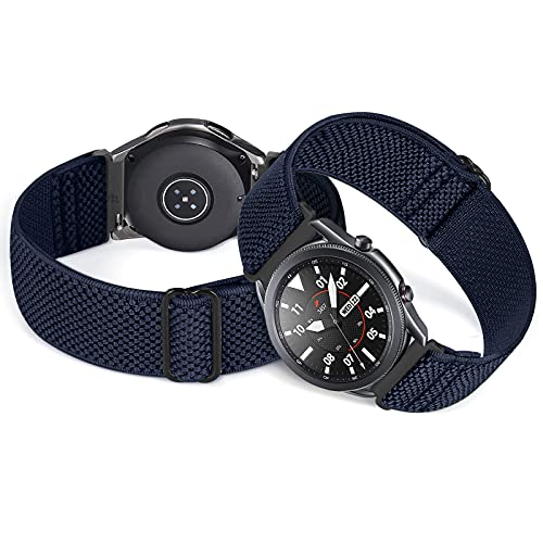 Relting 22mm Width Watch Lugs Band Compatible with Garmin Venu 4 45 mm/3 45 mm/Venu 2/Forerunner 265/255/Amazfit Bip 6/Bip 5 Quick Release Adjustable Stretchy Nylon Sport Elastic Bands for Men Women