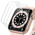 JETech Screen Protector Compatible with Apple Watch SE 3/2/1 (2025/2022/2020) / Series 6 5 4 40mm, TPU HD Clear Full Coverage Film, 3-Pack