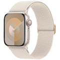 Maledan Stretchy Solo Loop Compatible with Apple Watch Bands Women Men 40mm 44mm 45mm 41mm 38mm 49mm 42mm 46mm,Soft Nylon Elastic Wristband for iWatch Series SE 11 10 9 8 7 6 5 4 3 2 1 Ultra,Starlight