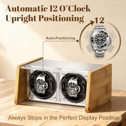 Watch Winder Smith Bamboo Automatic Watch Winder 2 for Luxury Watches Box