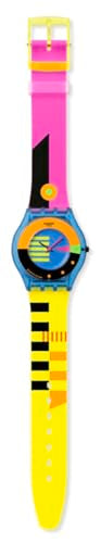 Swatch Skin Classic Biosourced Unisex Casual Watch Biosourced Blue Quartz Water Resistant Swatch NEON FLUMOTIONS