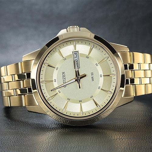 Citizen Quartz Mens Watch, Stainless Steel, Classic, Gold-Tone (Model: BF2013-56P)