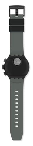 Swatch Big Bold Chrono Unisex Watch Casual Plastic Black Automatic Waterproof Checkpoint Black