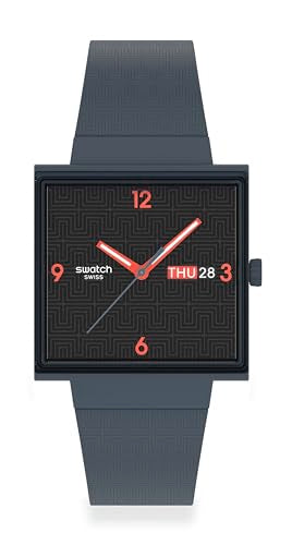 Swatch Unisex Casual Watch Grey Bioceramic Quartz Squared Off