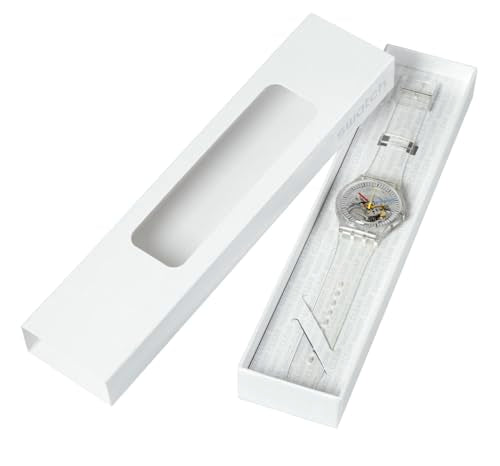 Swatch New Gent Biosourced Unisex Watch Casual Polymer Transparent Quartz Waterproof Clearly New Gent