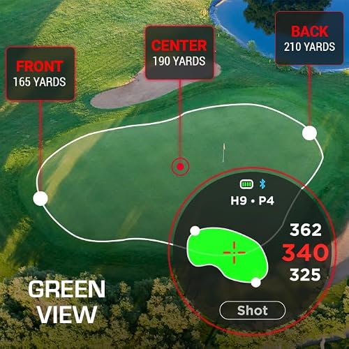 Watch+ Golf GPS Watch LCD Touchscreen, Embedded GPS, 42,000+ Courses, Dynamic Pin Positioning, Performance Tracking Gir Fairways Putts, FCB Hazard Distances, Shot Tracker, Green View, IPX7 Waterproof