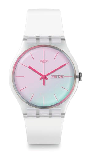 Swatch New Gent Biosourced Unisex Watch Casual Polymer White Quartz Waterproof Polawhite