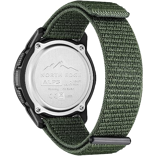 DIDITIME Tactical & Military Watches for Men - Waterproof 164FT, Fitness Watch with Compass, Metronome, Pedometer & Lightweight Breathable Nylon Band