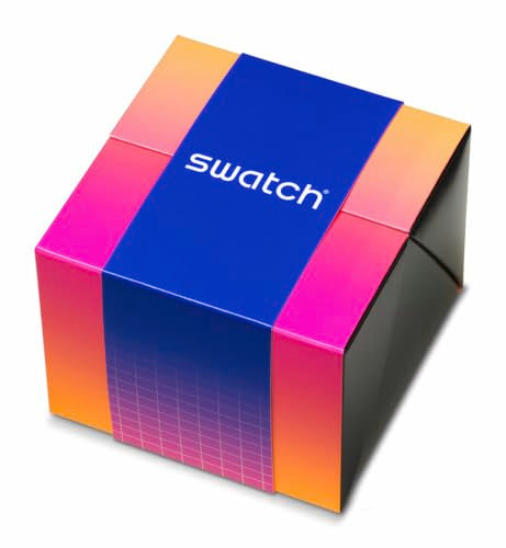 Swatch Big Bold Chrono Biosourced Unisex Watch Casual Polymer Blue Automatic Waterproof Swatch Neon Party to The Max