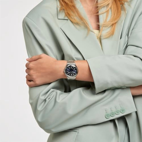 Swatch I Big Classic Unisex Watch Casual Plastic Blue Quartz Waterproof Blue Boat