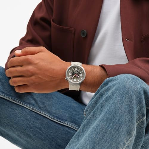 Swatch Big Bold Irony Lacquered Unisex Watch Casual Polymer Beige Automatic Waterproof Confident Moment