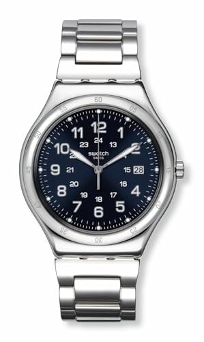 Swatch I Big Classic Unisex Watch Casual Plastic Blue Quartz Waterproof Blue Boat