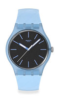 Swatch Unisex Casual Watch Blue Bio-sourced Quartz Blue Moves