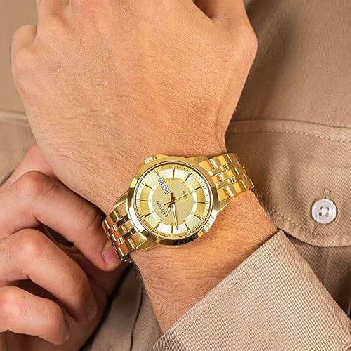 Citizen Quartz Mens Watch, Stainless Steel, Classic, Gold-Tone (Model: BF2013-56P)